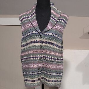 Chaps Pastel Knit Vest